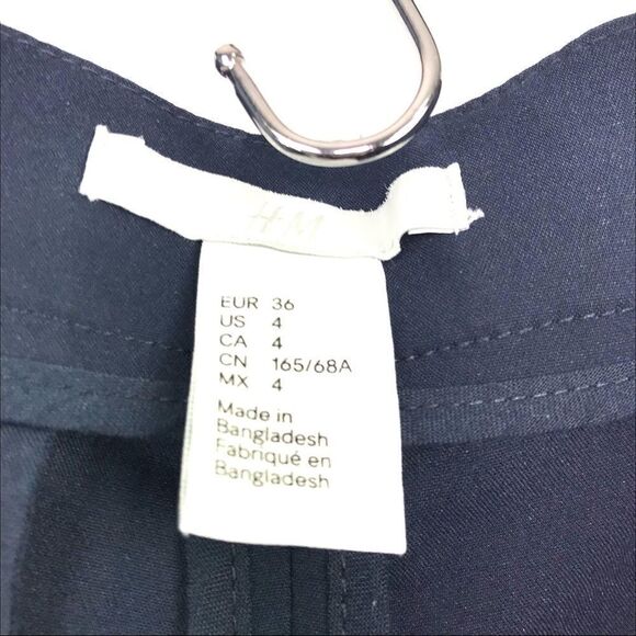 H&M Women’s Navy Pants Size 4 - Picture 2 of 4